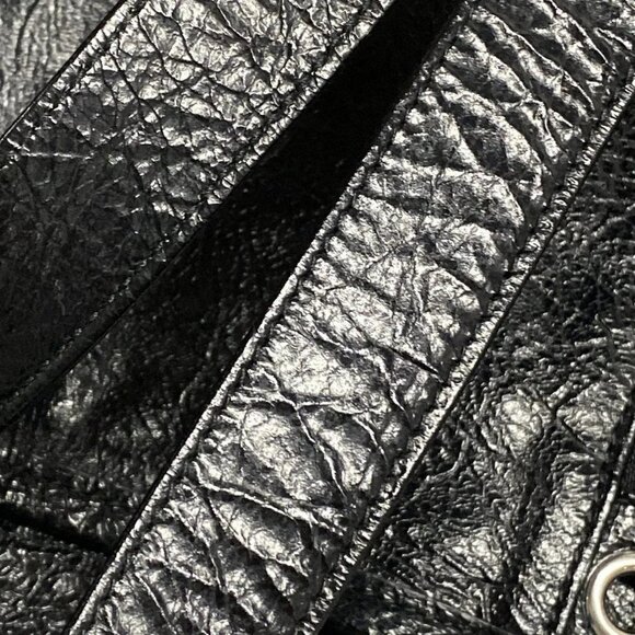 Auth BALENCIAGA Shopper Garment Tote Bag 811607 Black Lambskin - Tote Bag - Picture 16 of 16